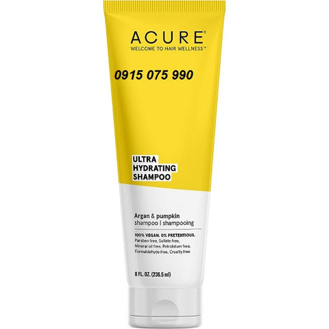 Acure Dầu gội phục hồi độ ẩm cho tóc khô và tóc hư tổn 236,5 ml