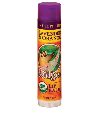 Badger sáp dưỡng môi hữu cơ hương lavender và cam Classic Lip Balm