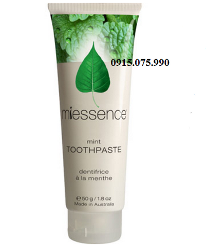 Miessence Kem đánh răng hữu cơ vị bạc hà - Mint Toothpaste 50g