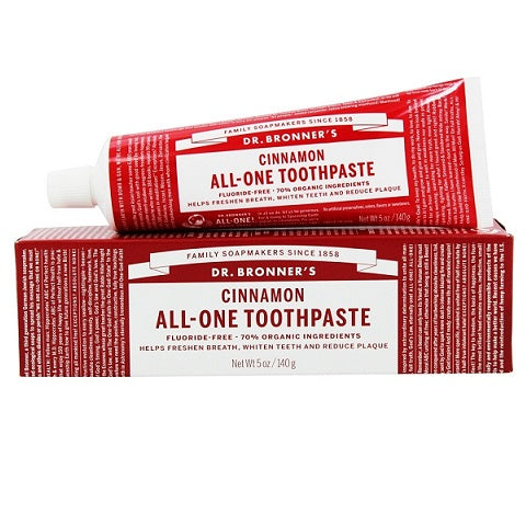 Dr bronner kem đánh răng hữu cơ hương quế 140g