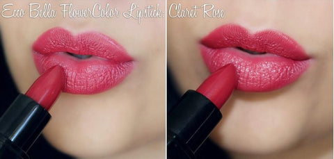 Son môi hữu cơ màu hoa Claret Rose - Ecco Bella FlowerColor Lipstick, Claret Rose