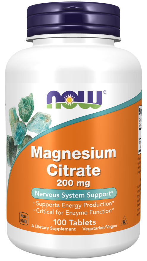 Now Magnesium Citrate - Thuốc bổ sung Magie 200mg