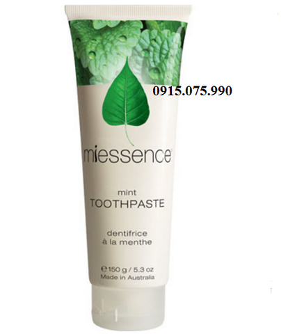 Miessence Kem đánh răng hữu cơ hương bạc hà - Mint Toothpaste 150g