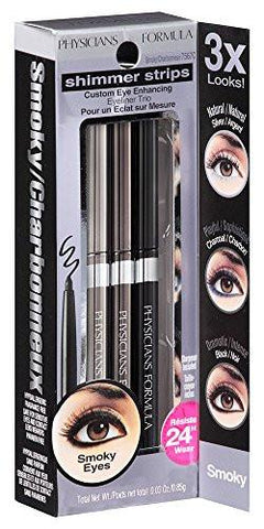 Physicians Formula Bộ ba chì kẻ mắt màu khói - Shimmer Strips Custom Eye Enhancing Eyeliner trio, 7567 smoky eyes