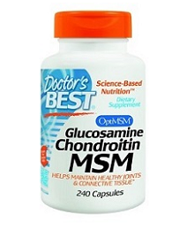 Doctor's Best Thuốc hỗ trợ sụn khớp, bổ sung Glucosamin/Chondroitin/MSM