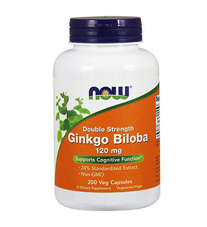 NOW Ginkgo Biloba 120mg - Thuốc hoạt huyết dưỡng não 200 viên