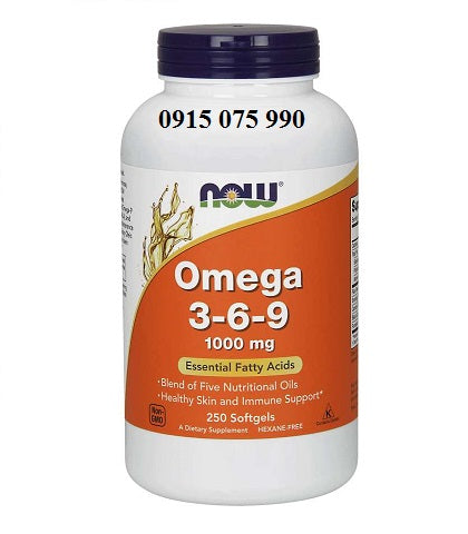 Now Omega 3 6 9 - Thuốc bổ mắt, bổ thần kinh 250 viên
