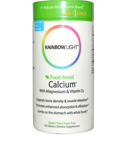 Rainbow Light Food-Based Calcium - Thuốc bổ sung canxi D3 90v